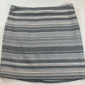 LOFT Tweed Earth-Tones Multicolor Above The Knee Skirt Woman 10 | Fully lined